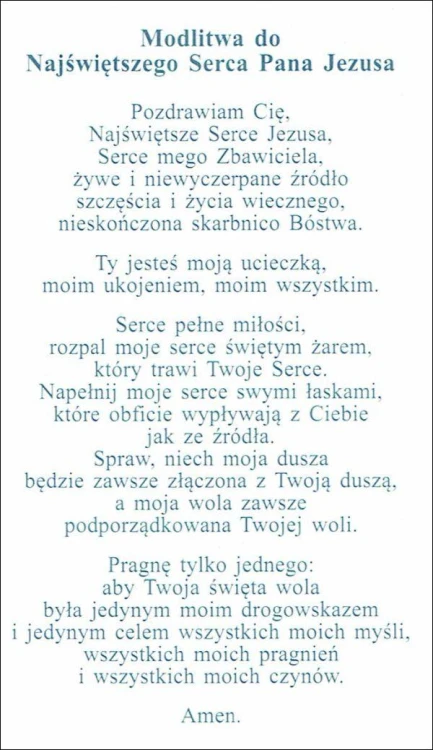 Obrazek z brokatem Najświętsze Serce Jezusa. Modlitwa do Najświętszego Serca Jezusa - 08671