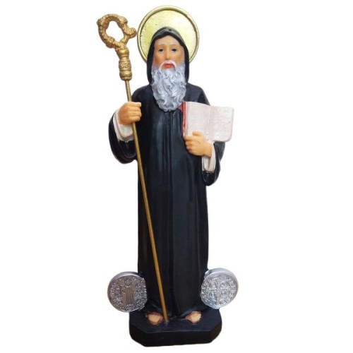 Figura Św. Benedykt 21cm z tworzywa - 07969