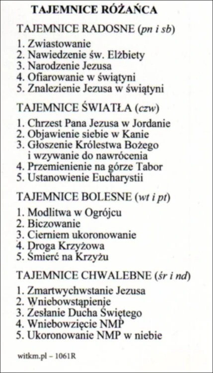 Obrazek Matka Boża Pompejańska. Tajemnice Różańca - ! - 07659