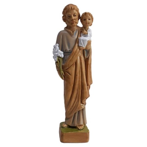 Figura Św. Józef z dzieciątkiem 10cm z PCV - 06885