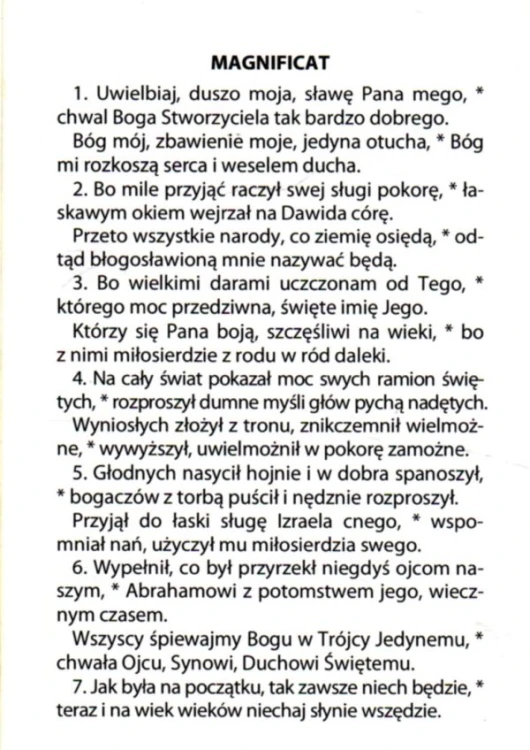 Folder składany Mała koronka do 12 Cnót Najświętszej Dziewicy. Magnificat - 05422