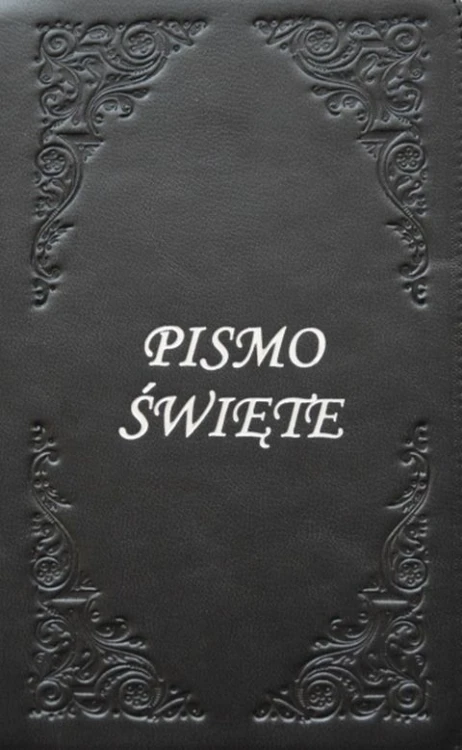 Pismo Św.SiNT skóra,zamek,mały,paginatory (okladka czarna) (książka) - praca zbiorowa, Biblia, Wydawnictwo Pallottinum, 2020 r., oprawa skóra - 05385 9788370147006