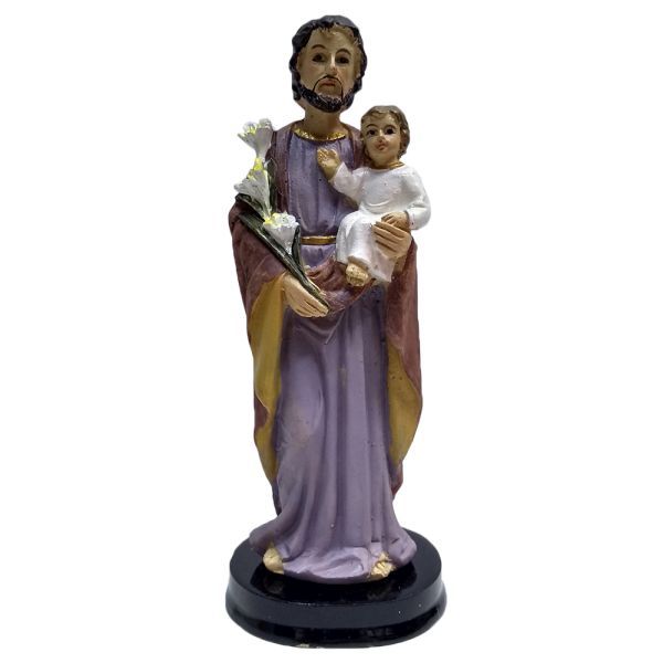 Figura Św. Józef z Dzieciątkiem 29cm (lilijka) - 04582