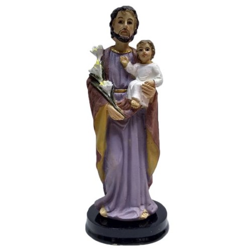 Figura Św. Józef z Dzieciątkiem 13cm (lilijka) - 04581