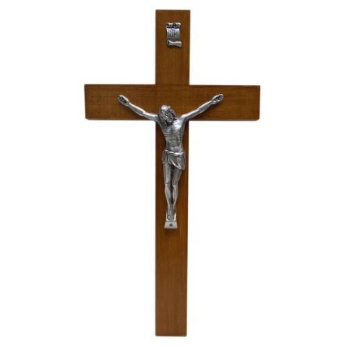 Krzyż wiszący drewniany h40cm MAHOŃ - 04353