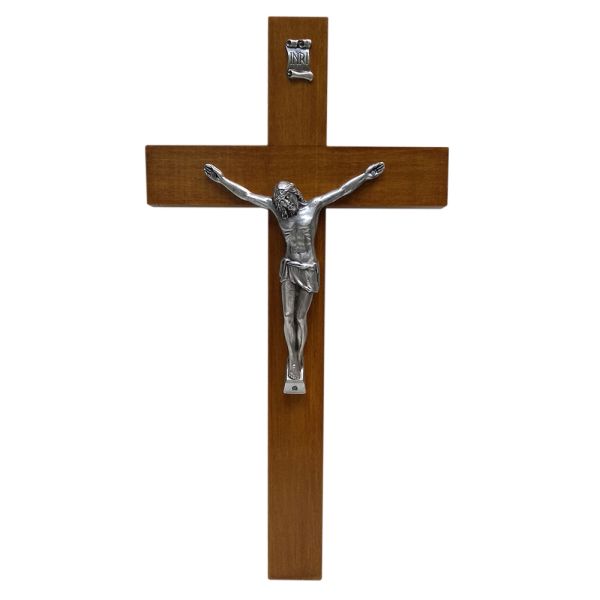 Krzyż wiszący drewniany h40cm MAHOŃ - 04353