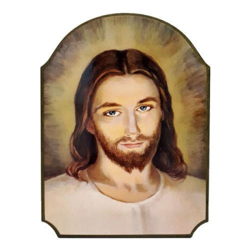 Pamiątka na desce Twarz Jezusa Miłosiernego 23x30cm - 03536