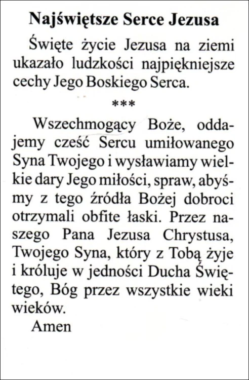 Obrazek Najświętsze Serce Jezusa - 03345