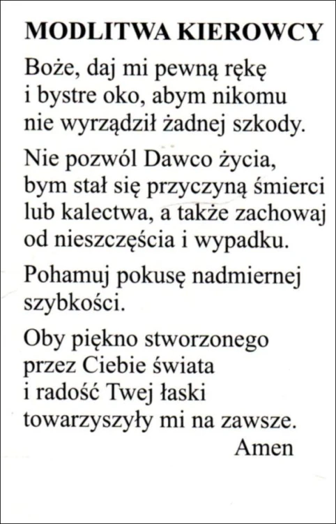 Obrazek św. Krzysztof. Polecam się Twojej opiece. Modlitwa kierowcy - 03187