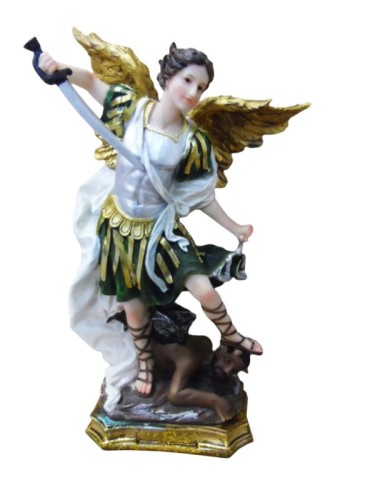 Figura Św. Michał Archanioł 60cm złoto - zielony - 02105