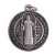 Medalik metalowy Św. Benedykt DUŻY 2,5cm okrągły                              SBB - 00993