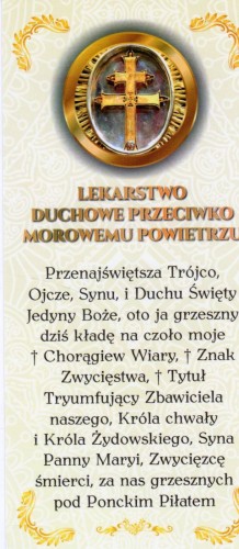 Zakładka do książki - Lekarstwo duchowe przeciwko morowemu powietrzu - 00937