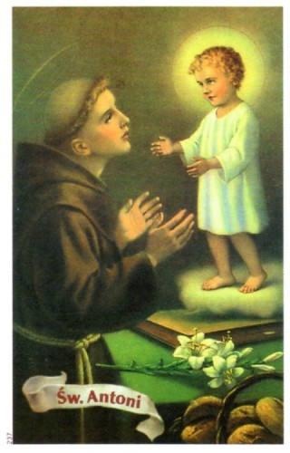 Obrazek św. Antoni. Patron ubogich oraz osób i rzeczy zaginionych - 03361