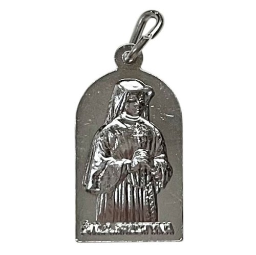 Medalik aluminiowy Święta Faustyna/ Jezu Ufam Tobie - łuk 1,5x2,2cm - 67477