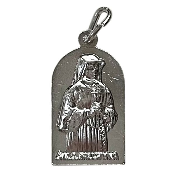 Medalik aluminiowy Święta Faustyna/ Jezu Ufam Tobie - łuk 1,5x2,2cm - 67477