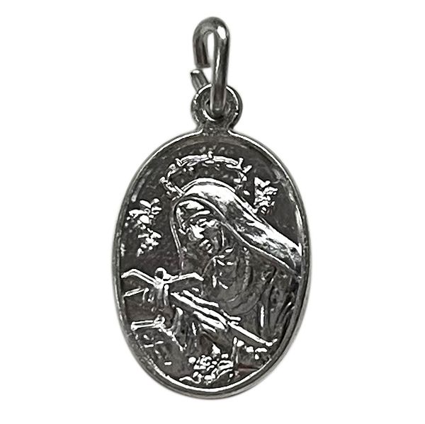 Medalik aluminiowy Święta Rita owal 1,5x2,2cm - 67475