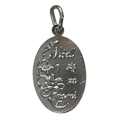Medalik aluminiowy Święty Charbel owal 1,5x2,2cm - 67474