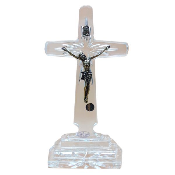 Krzyż stojący kryształowy 21cm - 67161
