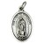 Medalik metalowy Matka Boża Guadalupe/Róża owal (2x1,5cm) - 66870              