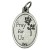 Medalik metalowy Matka Boża Guadalupe/Róża owal (2x1,5cm) - 66870              