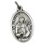Medalik metalowy Św. Franciszek/RÓŻA owal (2x1,5cm) - 66869              