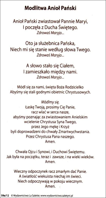 Obrazek Matka Boża Cygańska. Modlitwa Anioł Pański - 66867              