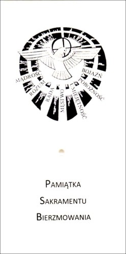 Karnet BIERZMOWANIE (gołąbek, dary Ducha Św.) ręcznie robiony różne wzory - 66333