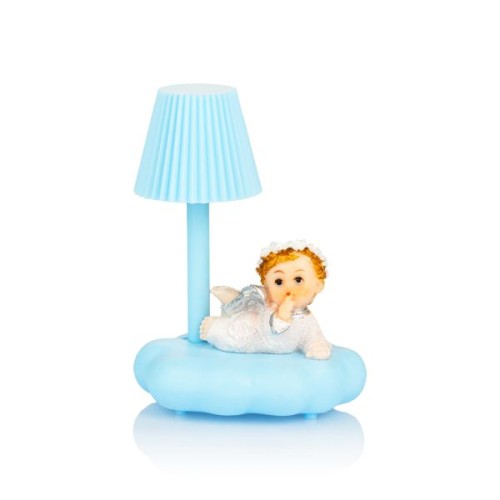 Figura Anioł świecący NIEBIESKI 11 cm LAMPKA - ! - 66068