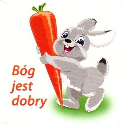 Podkładka korkowa pod kubek. Bóg jest dobry - 65324
