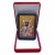 Ikona MINI z magnesem Matka Boża Częstochowska 5x6,5cm ZŁOTE tło (r.CIEMNA) w pudełku - 65245