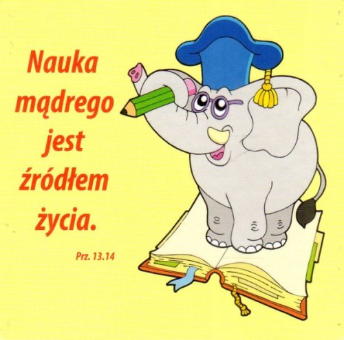Podkładka korkowa pod kubek. Nauka mądrego jest źródłem życia - 65138
