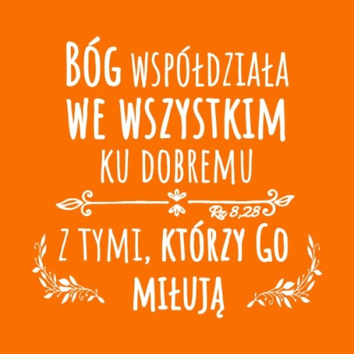 Podkładka korkowa pod kubek. Bóg współdziała we wszystkim ku dobremu... - 65103