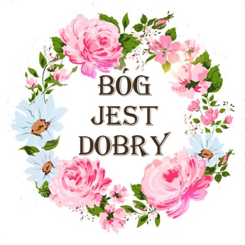 Podkładka korkowa pod kubek. Bóg jest dobry - 65099