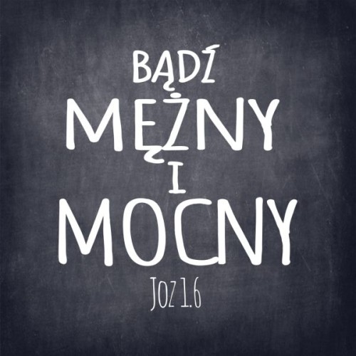 Podkładka korkowa pod kubek. Bądź mężny i mocny - 65093