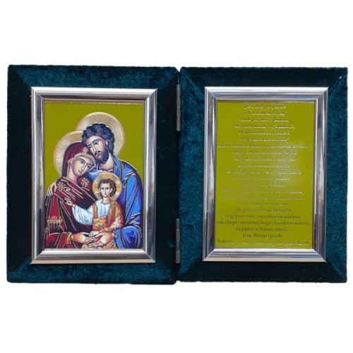 Ikona DYPTYK mała Św. Rodzina /MODLITWA 18,5x12cm - 64803