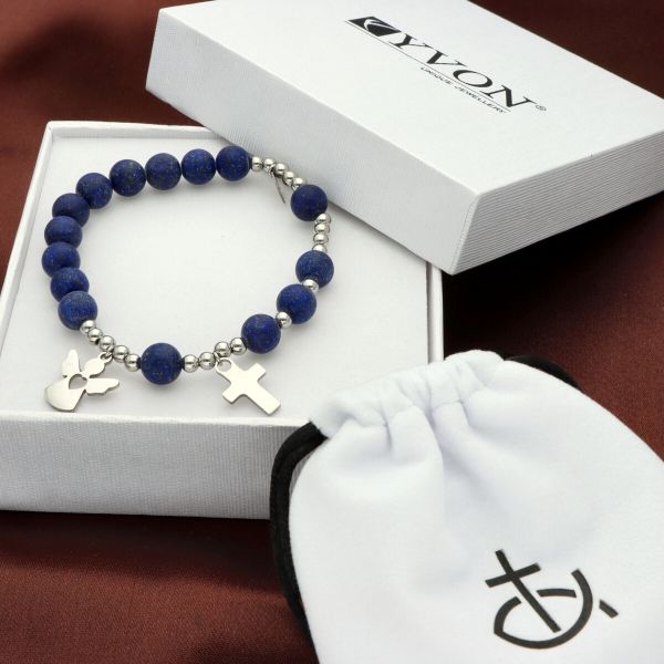 Bransoletka - dziesiątka kamień naturalny JADEIT GRANATOWY *8 - 64768 2010000064641