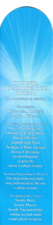 Zakładka do książki - z modlitwą - Jezu Ufam Tobie - 64687