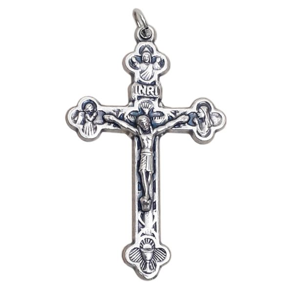 Krzyżyk do różańca metalowy 5cm - 64568