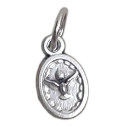 Medalik metalowy Św. Rodzina/Duch Św. mały owal - 63937