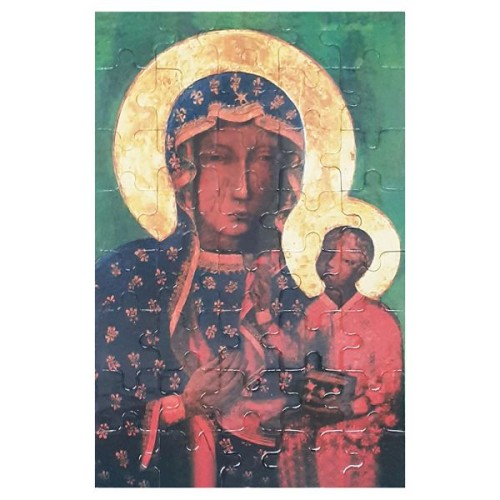 Puzzle Matka Boża Częstochowska 20x13cm 40 elementów (zielone tło) - 63797