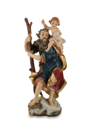 Figura Św. Krzysztof - patron kierowców 20cm z POLYRESINU - 63784 4041635008050