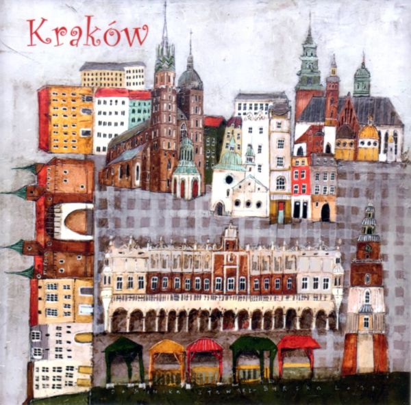 Obrazek - KAFELEK Kraków Sukiennice 15x15cm (ceramiczny) - 63063
