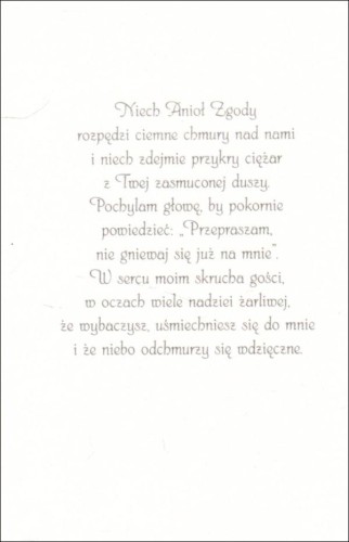 Posyłam Ci Anioła Zgody - karnet z kopertą (s: Z aniołami 29) - 63021 5907564030069
