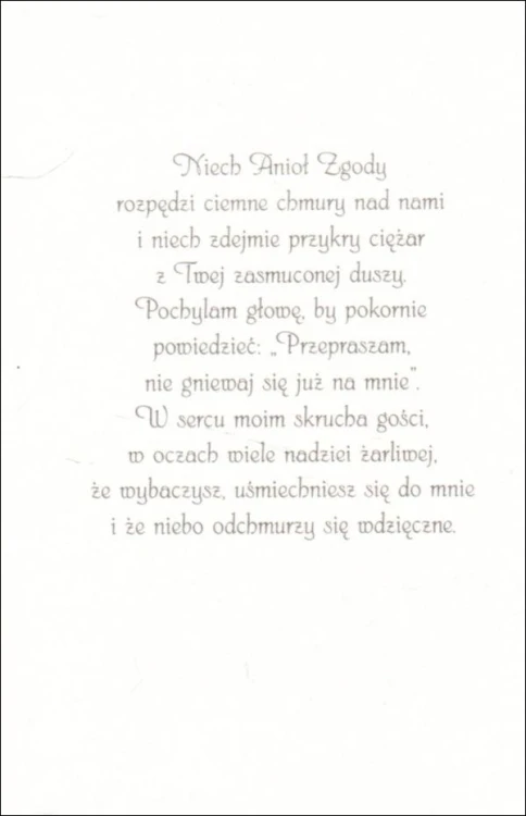 Posyłam Ci Anioła Zgody - karnet z kopertą (s: Z aniołami 29) - 63021 5907564030069
