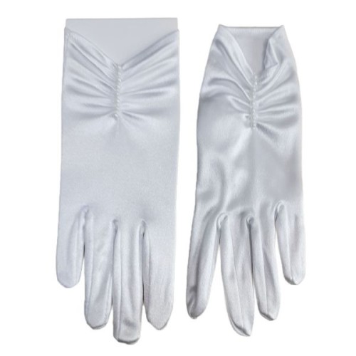Rękawiczki "L" dziewczęce lycra matowe (różne wzory) - 62873