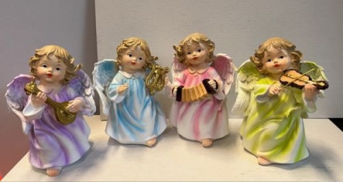 Figura Anioł stojący 11cm z instrumentem (różne wzory 4) - 62173 5906340553310
