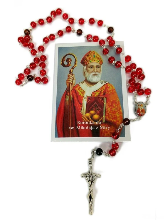 KORONKA do św. Mikołaja z Miry - różaniec + modlitwa (5x10 oczek) - 61616