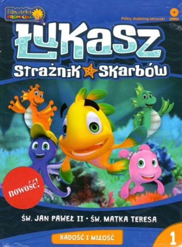 Łukasz Strażnik Skarbów. Radość i miłość. Książeczka z naklejkami+płyta DVD (książka) - praca zbiorowa, dzieci, WYD. PROMYCZEK, 2019 r., oprawa twarda - 60886 9788394362898