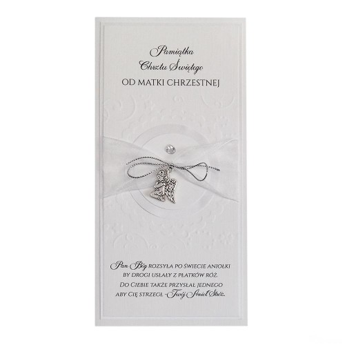Karnet Chrzest Św. OD MATKI CHRZESTNEJ (różne wzory)                                DL - 60677