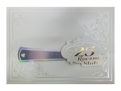 Pamiątka 25 rocznica ślubu (cyfra na gąbce) różne wzory                         2322 - 60380